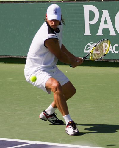 Preparation phase of the tennis serve